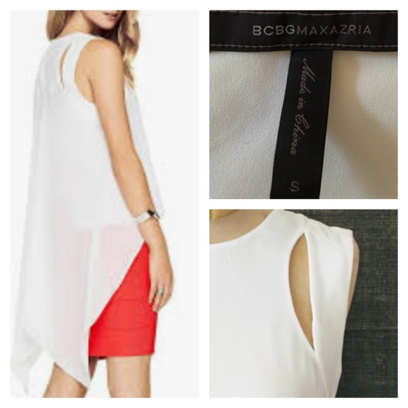 BCBG Sheilah Cutout High-Low Top - Picture 3 of 3